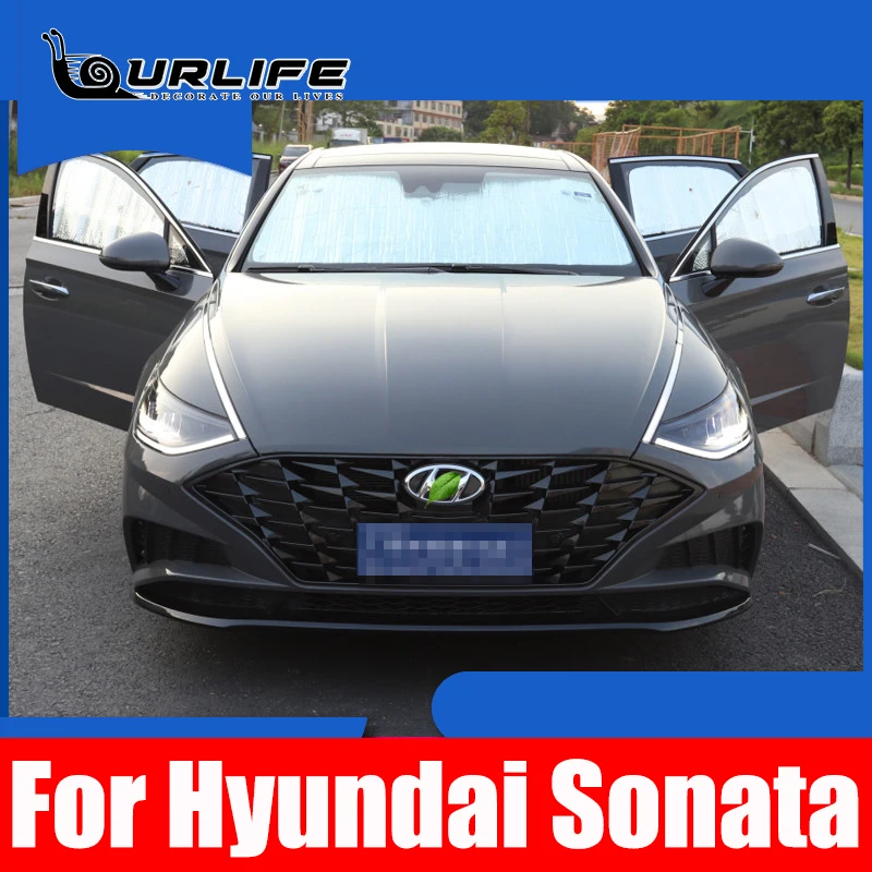 Reflective Car Windshield Window Sun Shade Visor Shield Cover Suction Sunshield Curtain For Hyundai Sonata DN8 10th 2020 2021