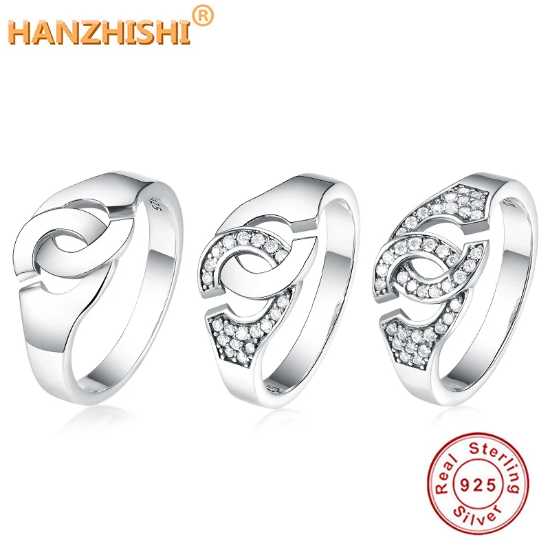 Anillo de plata de primera ley con forma de mano para hombre y mujer, sortija, plata esterlina, estilo Popular, francés, 100% Plata de Ley 925