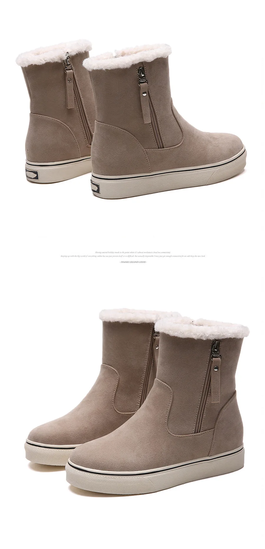 STQ; женские зимние ботильоны; женские замшевые зимние ботинки на плоской подошве; женские зимние ботинки; женские теплые ботинки; B88