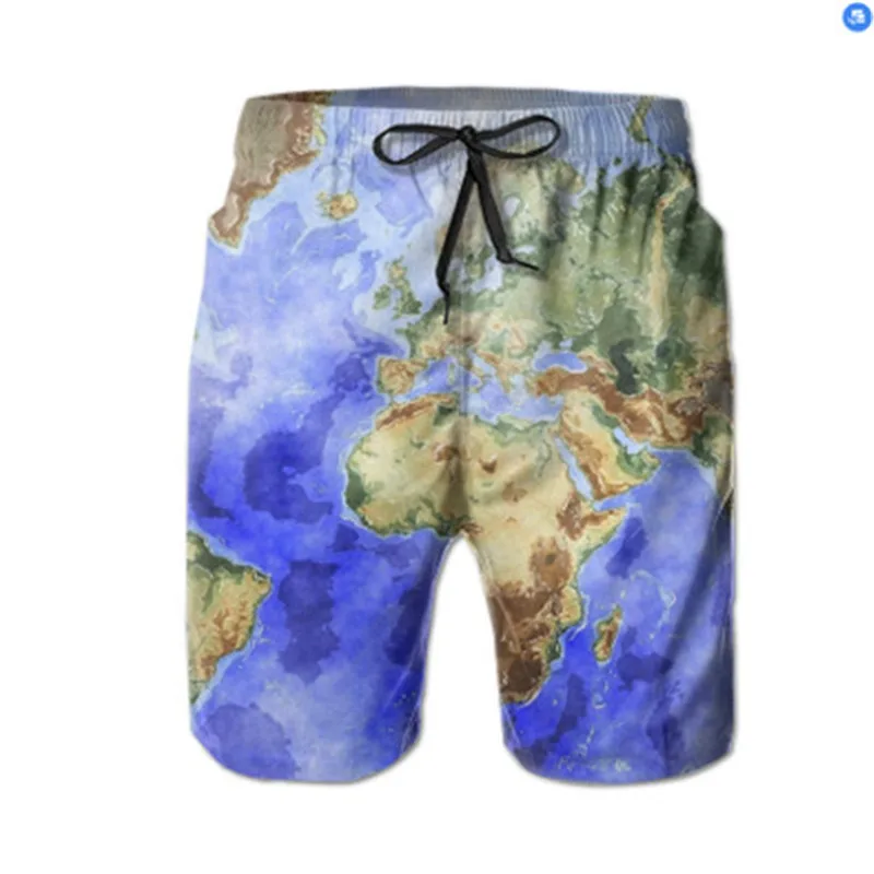 Mens Swimming Shorts Quick Dry Beach Shorts Printing Swimwear Men Summer Seaside Swimshorts Surf Sports Board Shorts Men Trunks