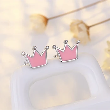 

Crown Earrings Simple Small Earrings Girls Women Party Daily Jewelry Gift Geometric Stud Earrings Fashion Jewelry Accessories