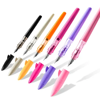 

Jinhao [Work] Smooth Shark Fountain Pen Plastic Barrel Stainless Fine 0.5mm Nib Calligraphy Office School Student Supplies H6739