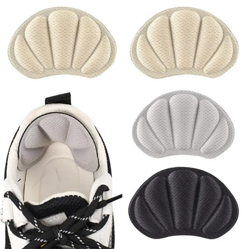 Sneakers Heel Stickers Soft Wear-resistant Anti-drop Thicker Adjustable Half-size Pads