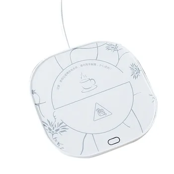 

220V Electric Ceramic Heaters 55 Degrees Thermostat Tea Warmer Heating Teapot Teacup Base Holder Tea Party Accessories Teaware