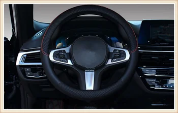

Advanced car steering wheel cover PU leather M code car accessories 38cm for Toyota Yaris Tundra Tacoma RAV4 Corolla Aygo