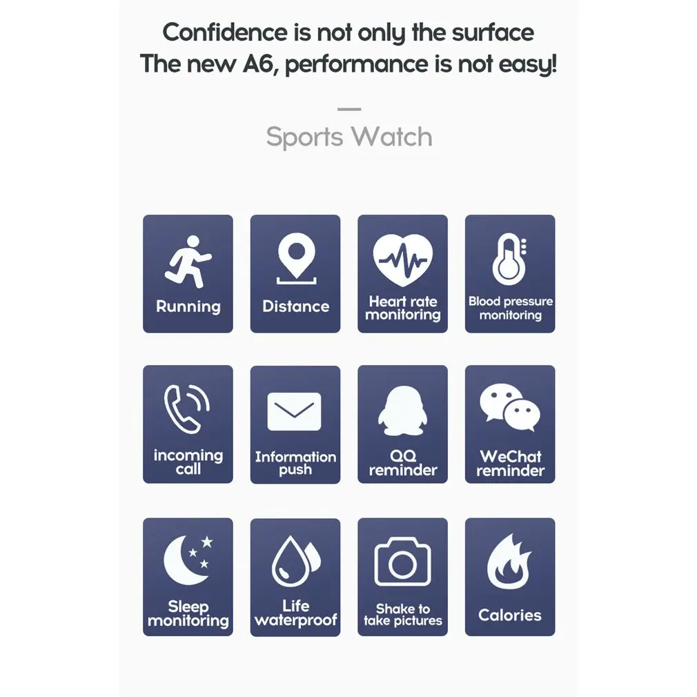 D13 Smart Watch Waterproof Blood Pressure Heart Rate Monitor Fitness Tracker Smartwatch For Android IOS 1.3 Inch Color Screen