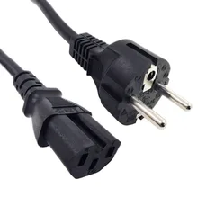 ЕС Schuko Силовой Кабель 1,8 м/3 м, Европа CEE7/7 силовой шнур, ЕС к C15 силовой провод для бытовых электроприборов