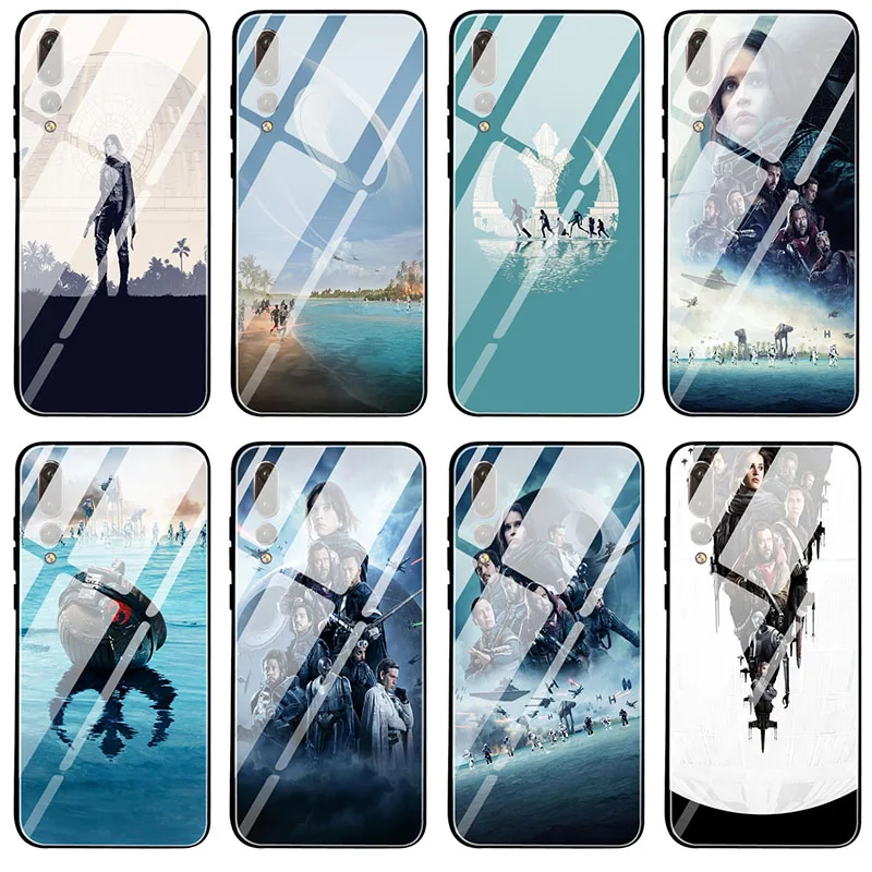 Чехол из закаленного стекла для Huawei Honor 6X 8 8X 8A 9 9X 10 X10 Max 30 Lite Pro Rogue One A Star Wars Story |