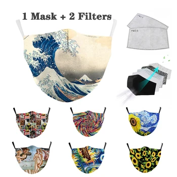 

Mask Unisex forAdult Mouth Mask Reusable Protective PM2.5 Activated Carbon Filter Mask Dust Face Mask Bacteria Flu Mask Washable