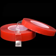 Прозрачная Акриловая Двухсторонняя клейкая поверхность с двух сторон сильный, без швов, Водонепроницаемый к высоким температурам ультра-тонкий двусторонний скотч 0,5