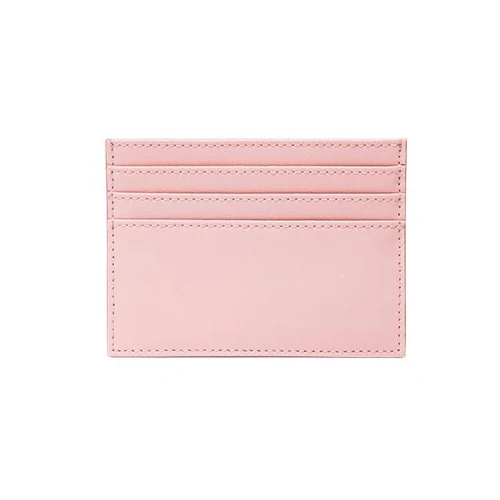 Розовый Xiaomi Youpin VLLICON Vintage Cow Genuine Leather Wallet Ultra Thin ID Credit Card Holder Purse Cash Money Case for Men Women - Цвет: Розовый