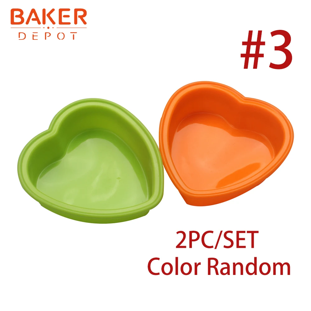 BAKER DEPOT, силиконовая форма для торта, сердце, форма для выпечки тортов, большие торты, хлебная выпечка, инструмент для кекса, форма для пиццы, сделай сам, на день рождения - Цвет: CDY-372-2