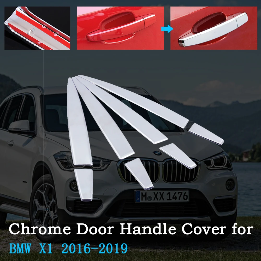 Хромированная крышка ручки двери автомобиля для BMW X1 F48 2016 ~ 2019 2017 2018 роскошный