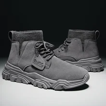 Мужские кожаные ботинки; удобная зимняя теплая обувь; мужские мотоботы; мужские ботильоны с высоким берцем; оксфорды; зимняя обувь; рабочие ботинки; Martens