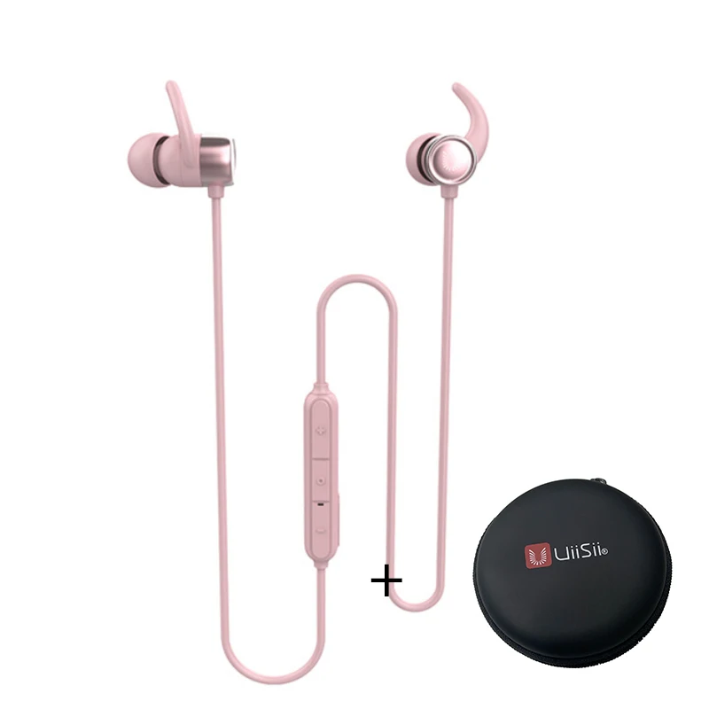 BT600 Pink And box UiiSii BT600 bluetooth наушники-вкладыши спортивные HiFi наушники водонепроницаемый производительность IPX5 четыре блока Магнитного Всасывания наушники - Цвет: BT600 Pink And box