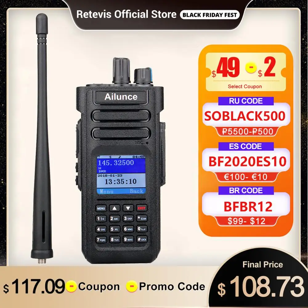 RETEVIS Ailunce HD1 DMR Radio Digital Walkie