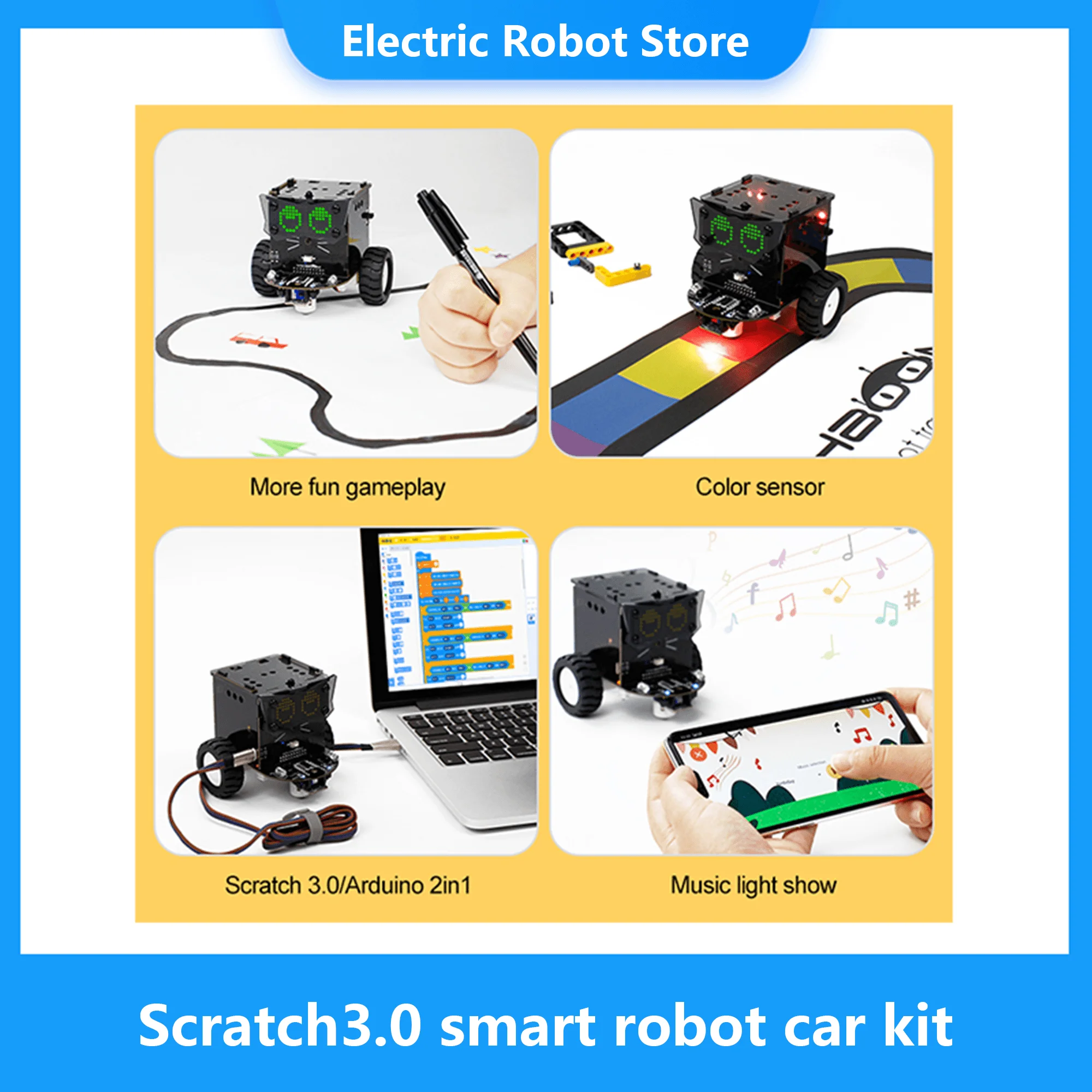 Yahboom α׷ Ŀ  Scratch3.0 arduino ȣȯǴ Ʈ κ ī ŰƮ
