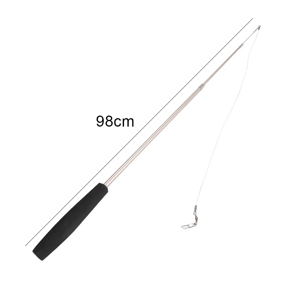 20Pcs Pet Cats Kitten Teaser Retractable Wand Fish Feather Ball Scratch Chew Toy