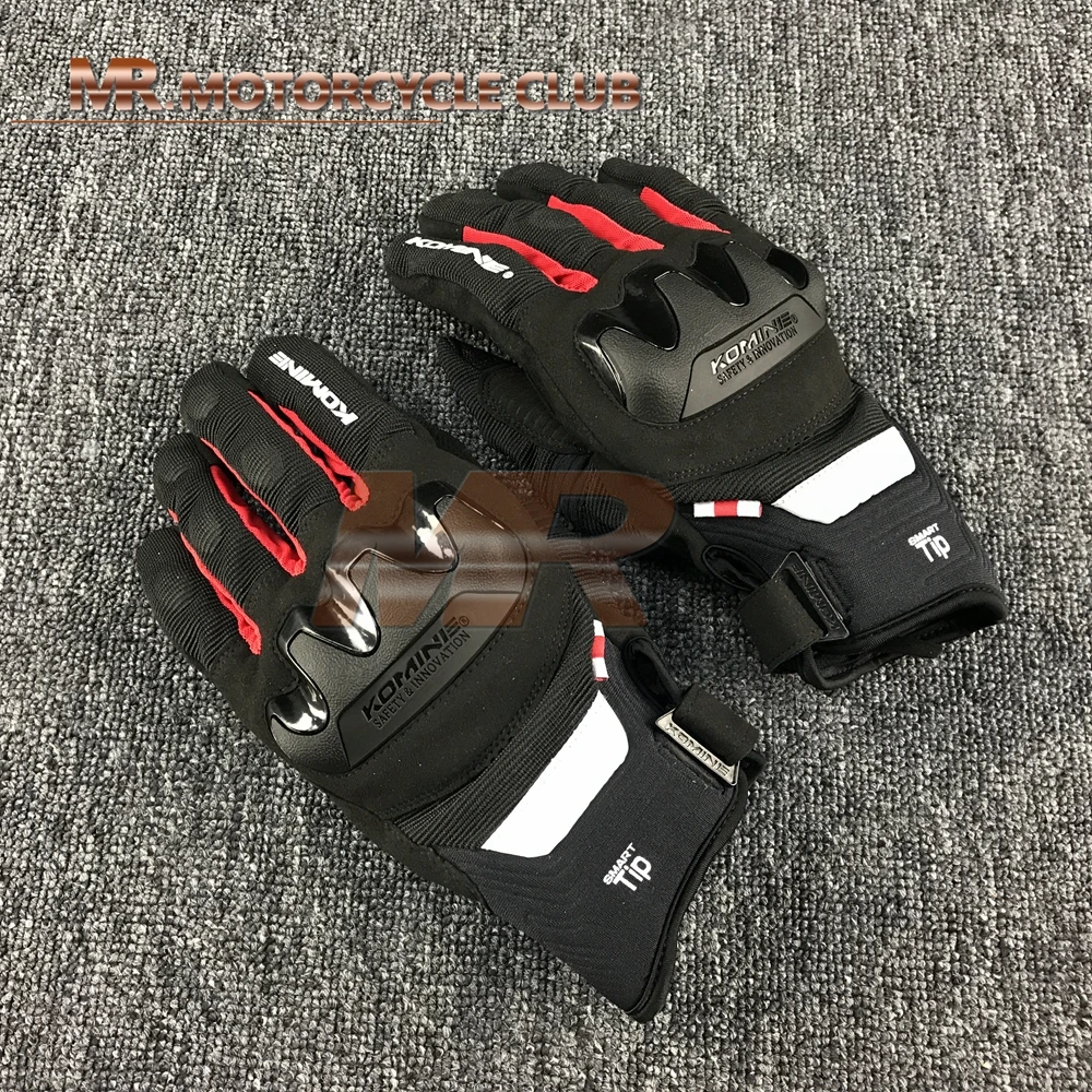 Komine GK-220 3D мотоциклетные летние перчатки из сетки Защитные Дорожные гоночные перчатки с сенсорным экраном перчатки для мотокросса