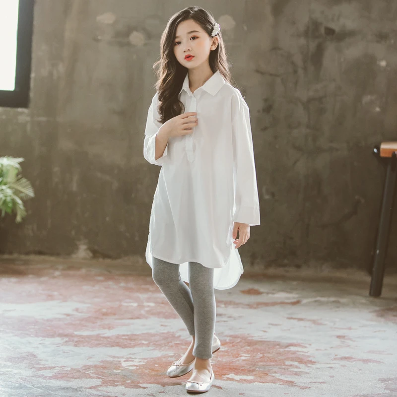 White shirt dress girls Clearance