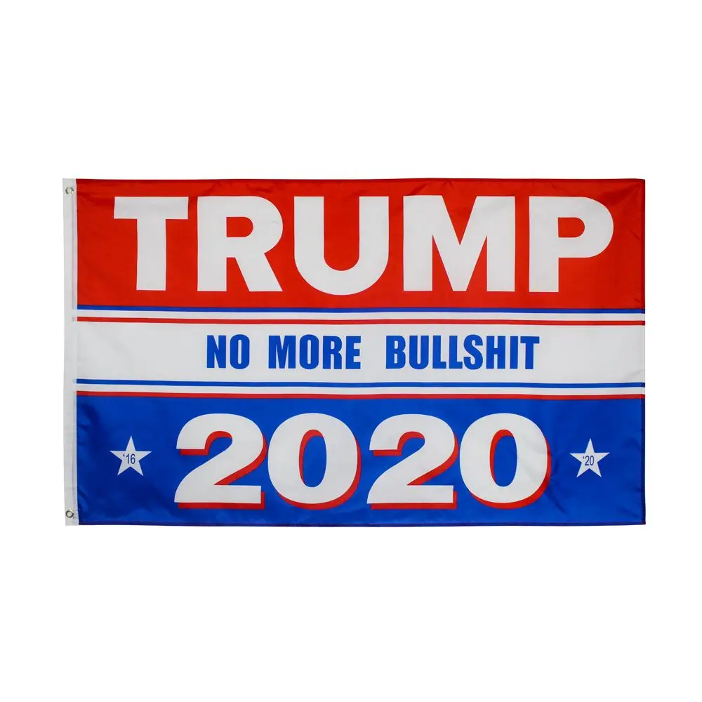 

90*150cm no more bullshit donald Trump Flag For 2020 President USA