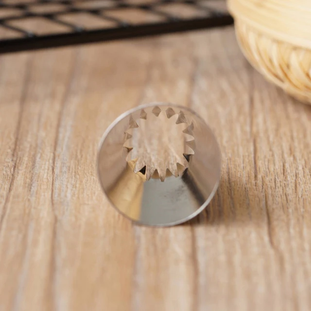 Fúvóka Torta Díszítő Tippek Rozsdamentes Acél Író Cső Jegesedés Csővezeték Krém Sütés És Tészta Szerszámok Sütési 6B# - Image 5