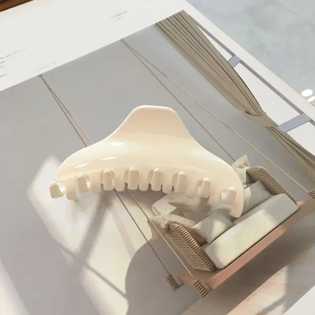 Transparent Hair Claws Crab Solid Color Acrylic Barrette Vintage Hair Clip Simple Elegant Hair Accessories Ponytail Clip Crabs 13