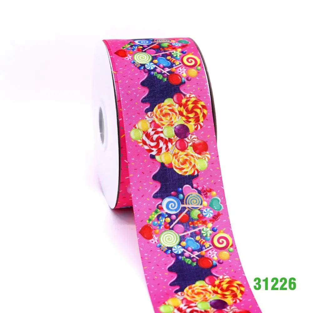 DIY craft supplies cartoon character printed grosgrain ribbon, satin ribbon 50 yards. 31184 - Цвет: 31226