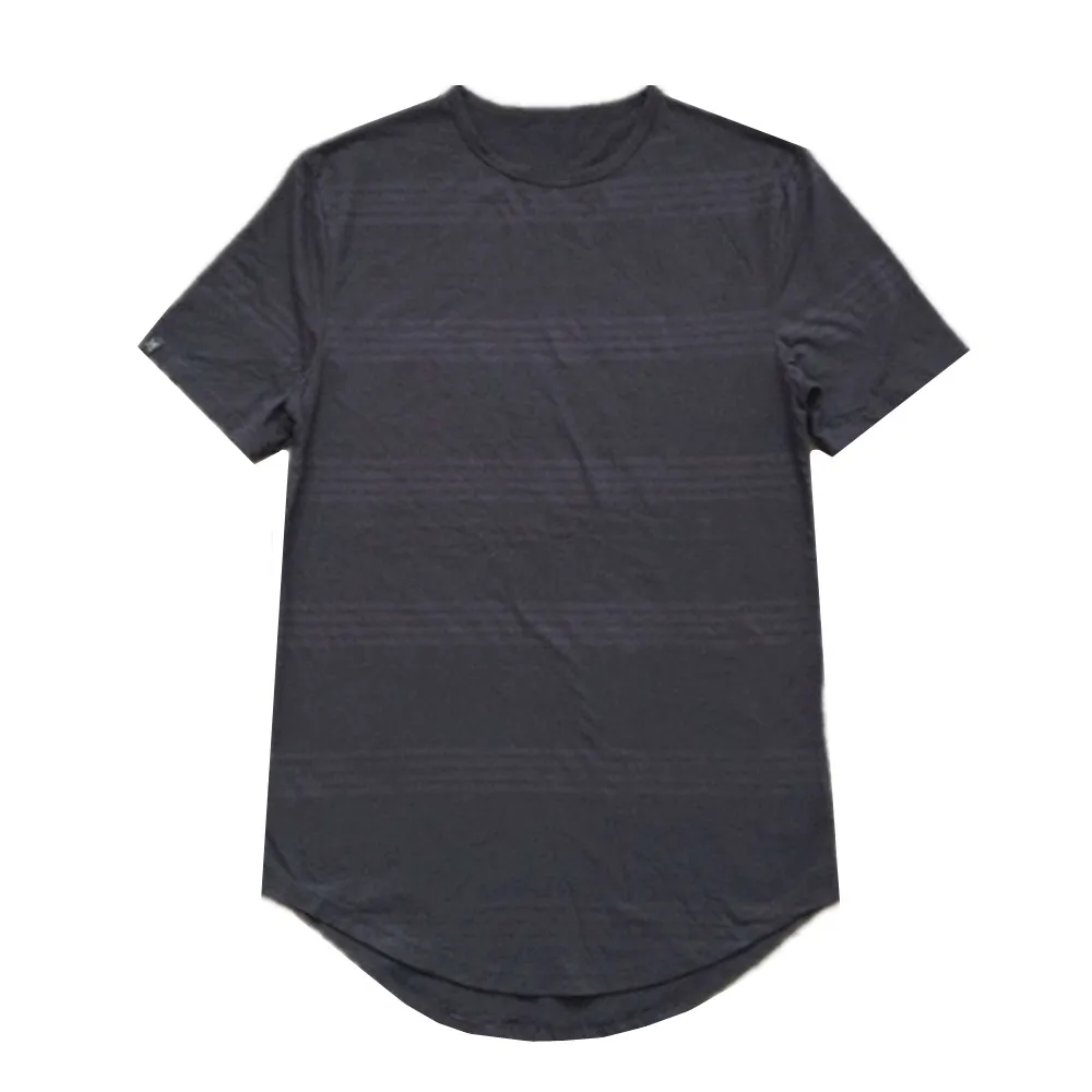 Мужская облегающая удлиненная футболка в черную полоску|t shirt usa|t shirtusa t |