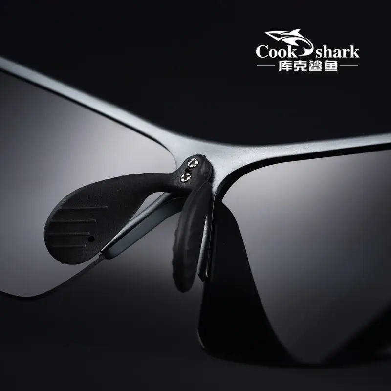Cook shark 2021 new polarizing sunglasses men's driving glasses special trend color changing Sunglasses men's fishing glasses - Image 2