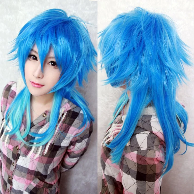 Драматическая убийца DMMD серагаки Aoba парик Ombre Синий термостойкие синтетические