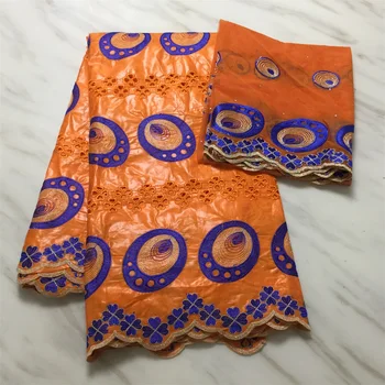 

New design 100% Cotton African Bazin Riche Fabric Lace Bazin Riche Fabric 2020 Desgin shinning bazin riche brocade 7 Yards/pc