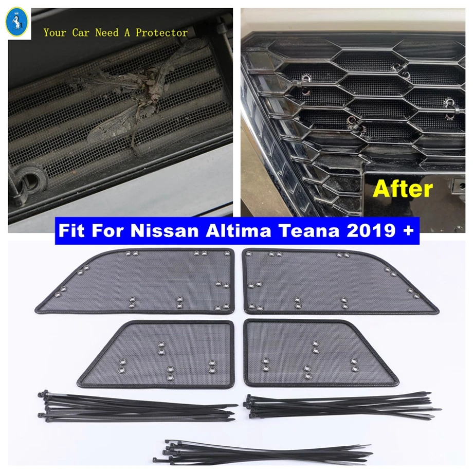 

Car Accessories Front Grille Insert Net Insect Screening Mesh Cover Trim Protection Covers For Nissan Altima Teana 2019 - 2023