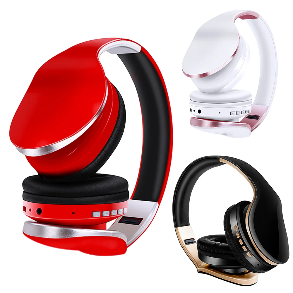 Wireless Bluetooth 5 0 Heavy Bass Headphone HiFi Stereo Sport Headset with Mic