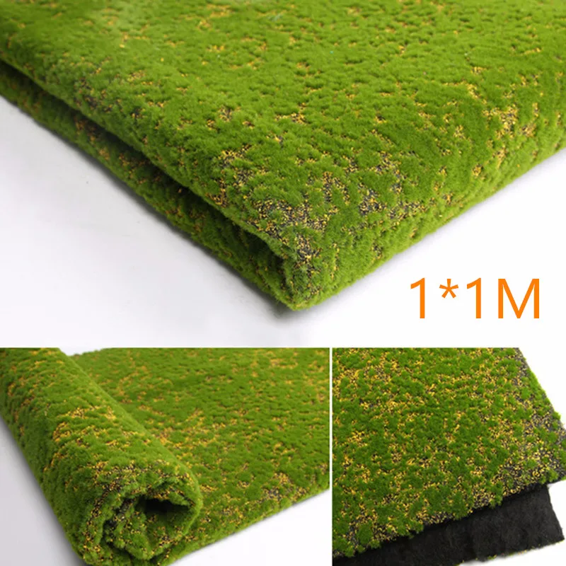 F 2 1*1 м/2 м Искусственный мох украшения DIY настенный Декор Искусственный мох поддельные зеленые растения для магазина домашний офис патио гардон на открытом воздухе - Цвет: F 2