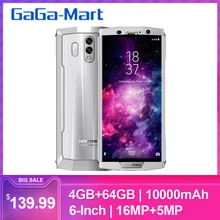 HOMTOM HT70 10000 мАч мобильный телефон 4 Гб 64 Гб 18:9 полный дисплей Восьмиядерный 13MP фронтальная 16MP+ 5MP отпечатков пальцев Смартфон