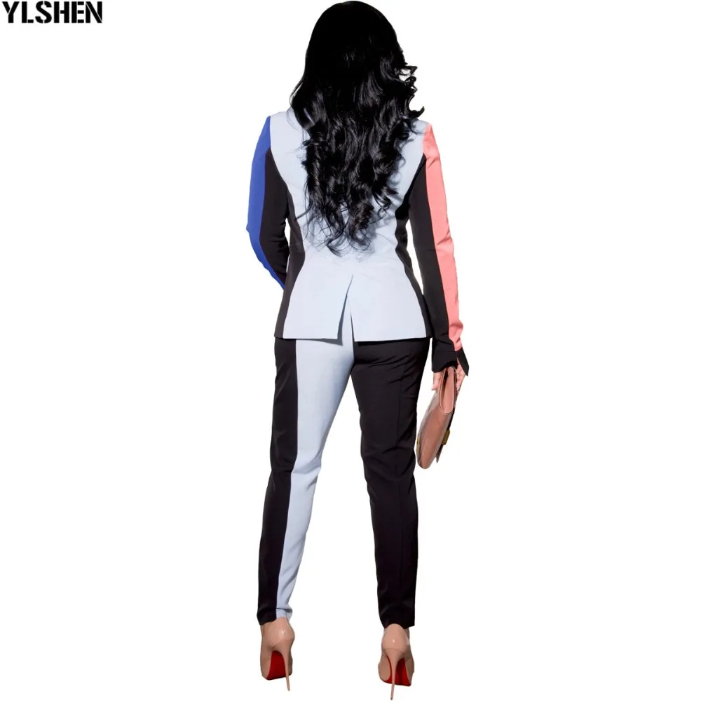 African Women Sets Print Long Sleeve Blazer Jacket Pants Suits Office Lady Elegant 2 Piece Set Business Outfits Africa Clothing 33
