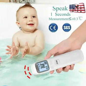 

Non Contact Digital IR Infrared Forehead Thermometer Gun Adult Body Temperature