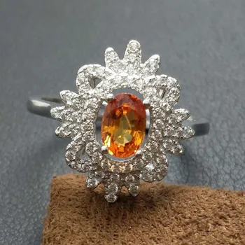 

FLZB, 100% natural sapphire gemstone ring 925 sterling silver fancy color sapphire trendy ring for women and girl with free box