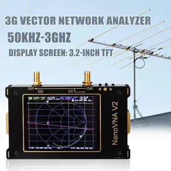 

S-A-A-2 VNA V2 3G Vector Network Analyzer 3.2 Inch Antenna Analyzer Shortwave HF VHF UHF Measure Duplexer Filter