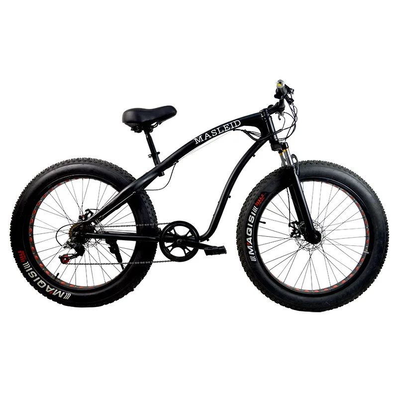 

Monster 26-inch Snow Mountain Bike/Double Disc Brake Speed Change 4.0 Tyre Aluminum Alloy Thickened Circle Snow
