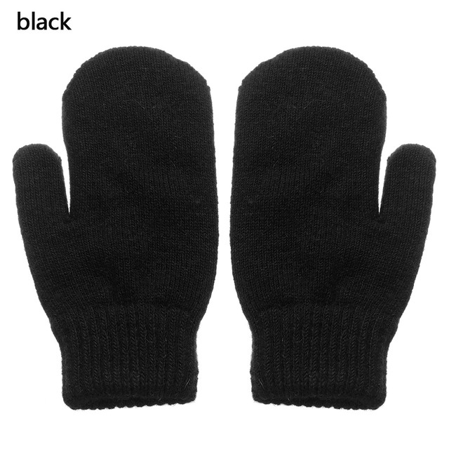 Double-layer Rabbit Hair Gloves Female Winter Korean Version of Solid Color All Fingers Winter Women Gloves Girls Mittens