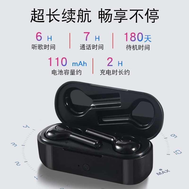 32 языка портативный мгновенный голосовой переводчик наушники Bluetooth беспроводной перевод наушники в режиме реального времени - Цвет: black