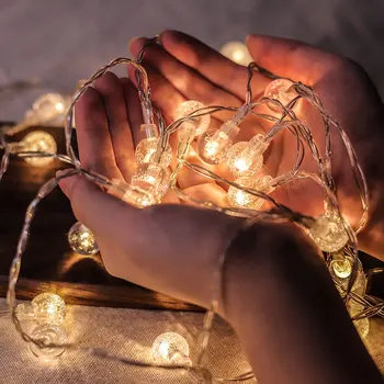 

5M 50LED Crystal Ball Bulb Ball Lights LED String lights Waterproof Outdoor Garden Christmas Wedding Party Decoration Lamp