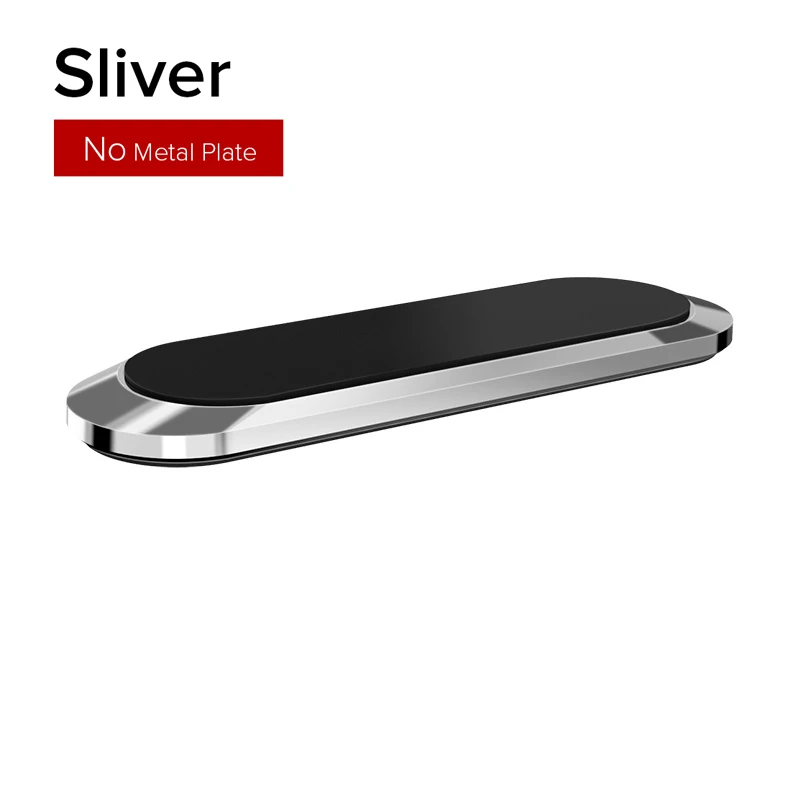 Магнитный автомобильный держатель для телефона универсальный держатель мобильного телефона Подставка для автомобиля вентиляционное отверстие крепление gps полосы автомобильный держатель телефона - Цвет: Silver No