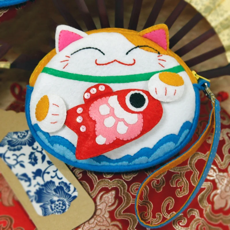 Ручная работа, Нетканая монета, сумка, сделай сам, ручная работа, милый, мультяшный, войлочный подстаканник, комплект материалов, подставка для валяния, сделай сам, инструменты, Набор для творчества