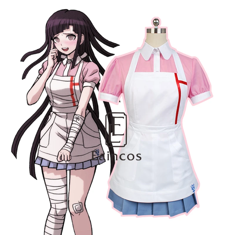 

Anime Dangan Ronpa 2 Mikan Tsumiki Cosplay Costume Super Danganronpa Dress Custom-made