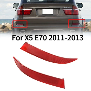 

2Pcs Rear Tail Bumper Corner Reflector Cover Decorative False Light Lamp for BMW X5 E70 LCI 2011-2013 63147240997 63147240998