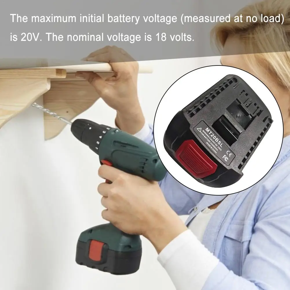 Адаптер преобразователя литий ионной батареи для MAKITA BL1830 BL1815 BL1840 BL1850 BL1860