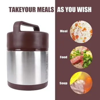 

1.6/1.8L Insulation Lunch Box Vacuum Container Large Capacity Lunch Box Vacuum Stainless Steel Double Layers Food Container